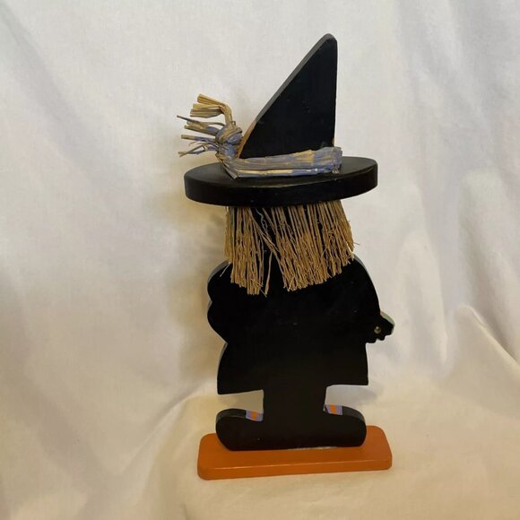Wooden Witch by Seasonal Specialties Company 13.5" Freestanding Halloween Decor - Picture 4 of 13
